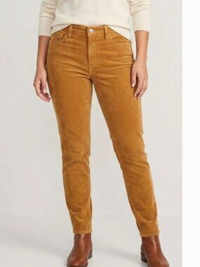 J. Crew High-Rise Corduroy Pant in Mustard Yellow Plus Size 24 NWT